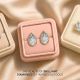 Bezel Set Solitaire Earrings