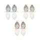 Bezel Set Solitaire Earrings