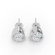 Bezel Set Solitaire Earrings