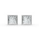 Bezel Set Solitaire Earrings