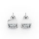 Bezel Set Solitaire Earrings