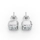 Bezel Set Solitaire Earrings
