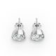 Bezel Set Solitaire Earrings