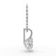 3 Prong Solitaire Pendant