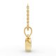 Bezel Set Solitaire Pendant
