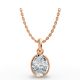 Bezel Set Solitaire Pendant
