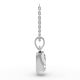 Bezel Set Solitaire Pendant