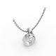 Bezel Set Solitaire Pendant