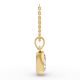 Bezel Set Solitaire Pendant