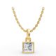 Bezel Set Solitaire Pendant