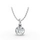 Bezel Set Solitaire Pendant