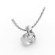 Bezel Set Solitaire Pendant