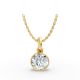 Bezel Set Solitaire Pendant