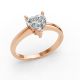 3 Prong Solitaire Ring