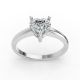 3 Prong Solitaire Ring