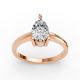 3 Prong Solitaire Ring