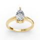 3 Prong Solitaire Ring