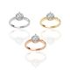 3 Prong Solitaire Ring