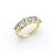 Cushion Shape Diamond Anniversary Band in Gold