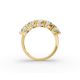 Cushion Shape Diamond Anniversary Band in Gold