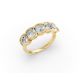 Cushion Shape Diamond Anniversary Band in Gold