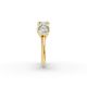 Cushion Shape Diamond Anniversary Band in Gold