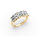 Emerald Shape Diamond Anniversary Band in Gold