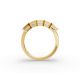 Emerald Shape Diamond Anniversary Band in Gold