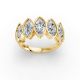 Marquise Shape Diamond Anniversary Band in Gold