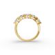 Oval Shape Diamond Anniversary Band in Gold