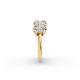 Oval Shape Diamond Anniversary Band in Gold