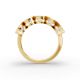 Oval Shape Diamond Anniversary Band in Gold