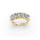 Oval Shape Diamond Anniversary Band in Gold