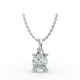 2CTW Oval Shape Lab Grown Diamond 4-prong Pendant in 14K Rose Gold