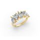 Pear Shape Diamond Anniversary Band in Gold