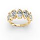Pear Shape Diamond Anniversary Band in Gold