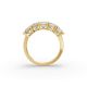 Princess Shape Diamond Anniversary Band in Gold