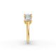 Princess Shape Diamond Anniversary Band in Gold
