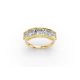 Princess Shape Diamond Anniversary Band in Gold
