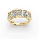 Radiant Shape Diamond Anniversary Band in Gold