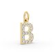 Round Shape Diamond Alphabet Collection in Gold