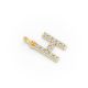 Round Shape Diamond Alphabet Collection in Gold