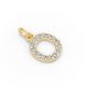 Round Shape Diamond Alphabet Collection in Gold