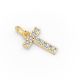Round Shape Diamond Alphabet Collection in Gold
