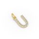 Round Shape Diamond Alphabet Collection in Gold