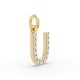 Round Shape Diamond Alphabet Collection in Gold