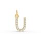 Round Shape Diamond Alphabet Collection in Gold