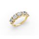 Round Shape Diamond Anniversary Band in Gold