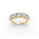 Round Shape Diamond Anniversary Band in Gold